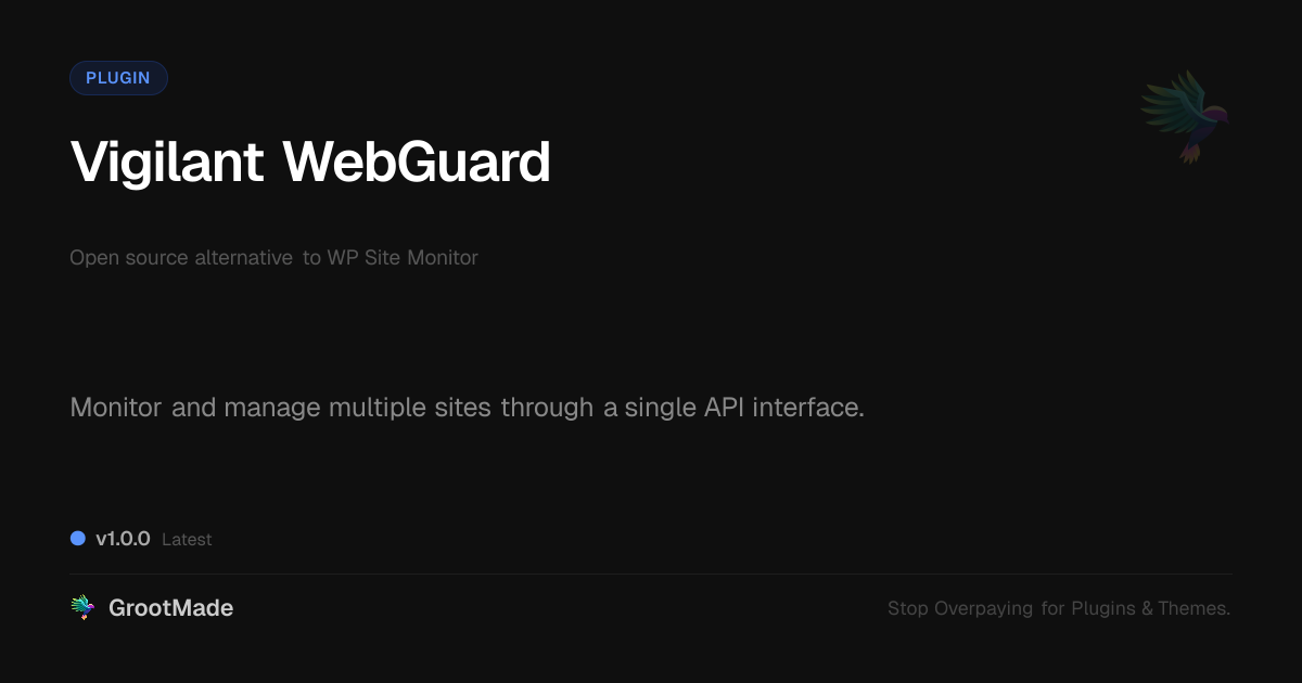 Preview of Vigilant WebGuard