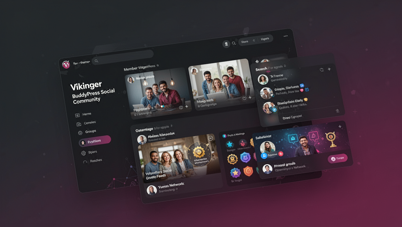 Preview of Vikinger - BuddyPress Social Community