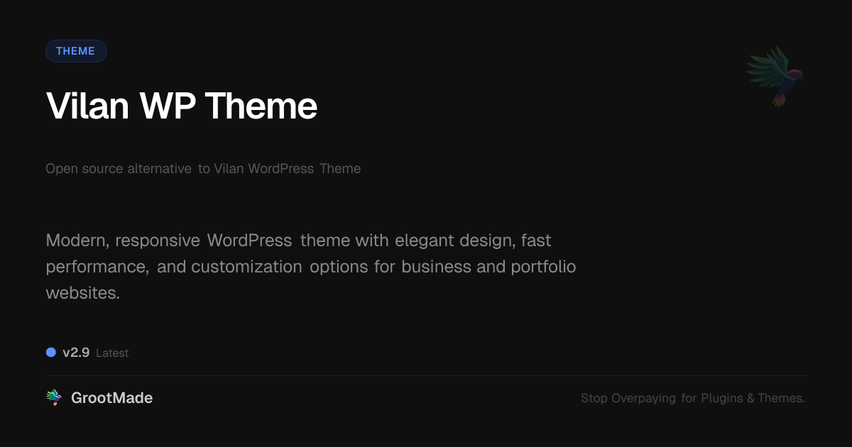 Preview of Vilan WP Theme
