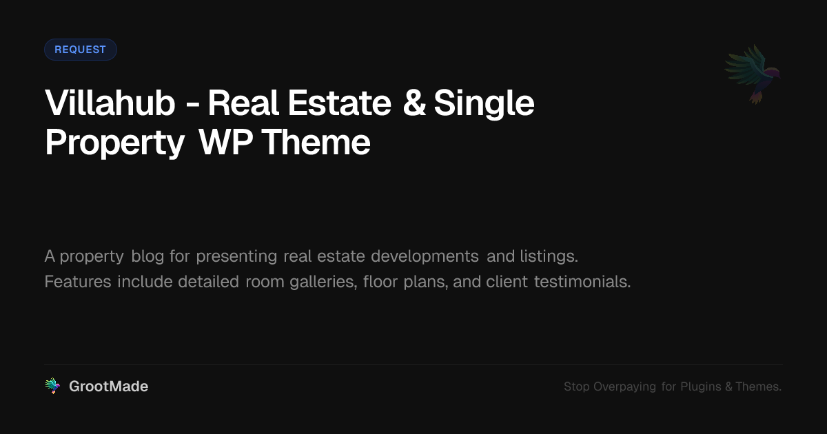Preview of Villahub -  Real Estate & Single Property WP Theme