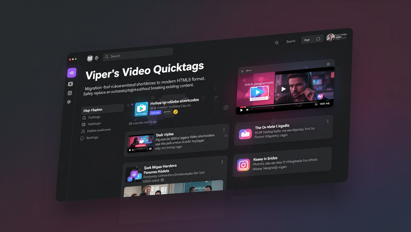 Preview of Viper's Video Quicktags