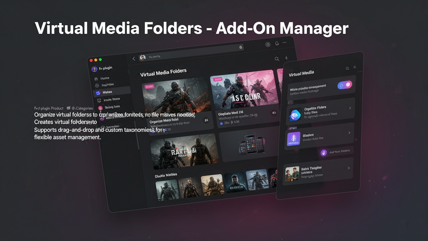 Preview of Virtual Media Folders - Add-On Manager