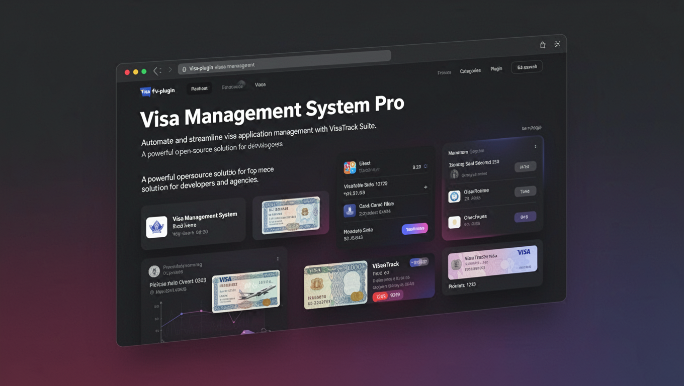 Preview of Visa Management System Pro