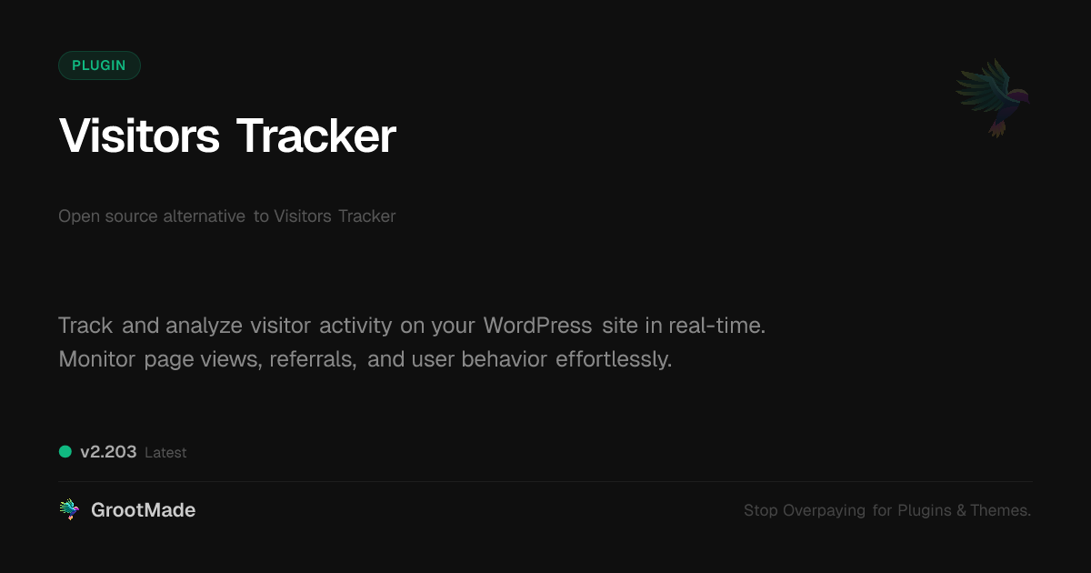 Preview of Visitors Tracker