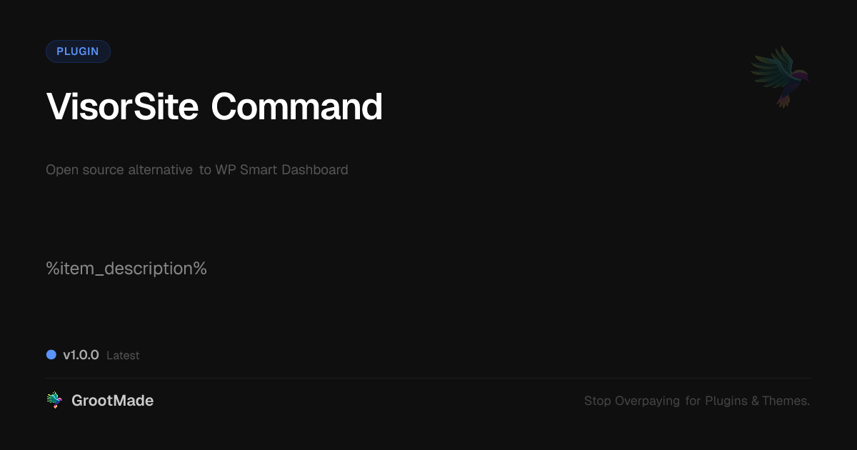 Preview of VisorSite Command