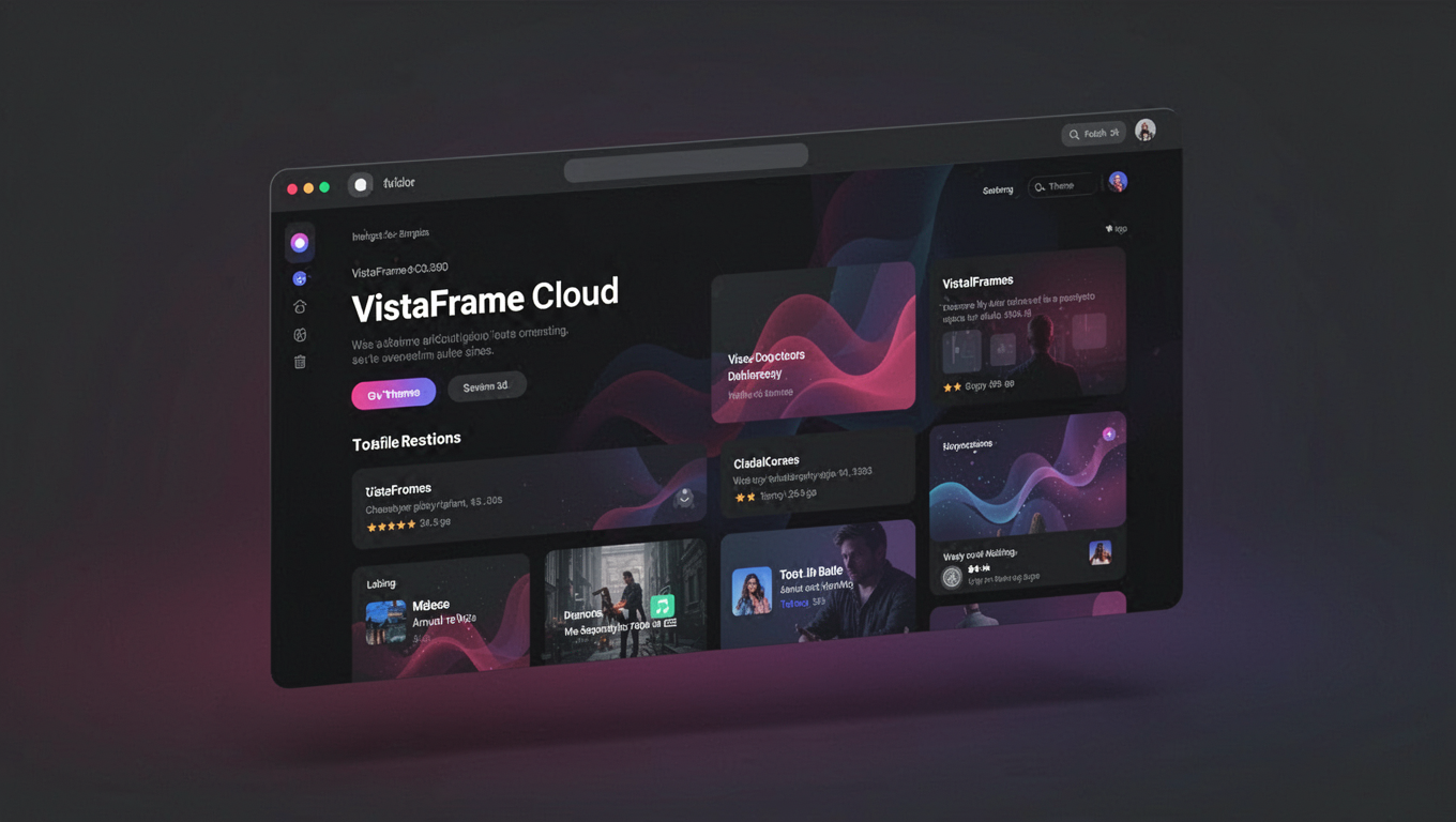 Preview of VistaFrame Cloud