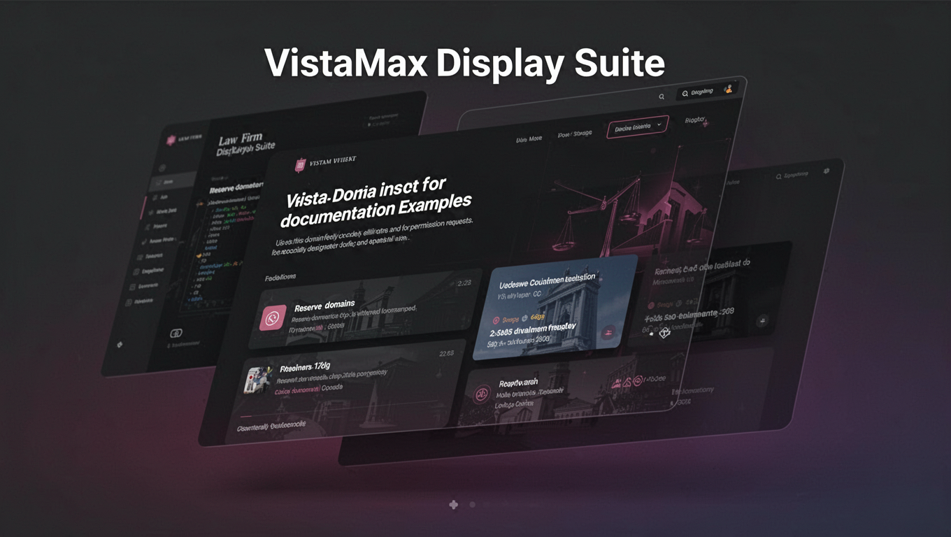 Preview of VistaMax Display Suite