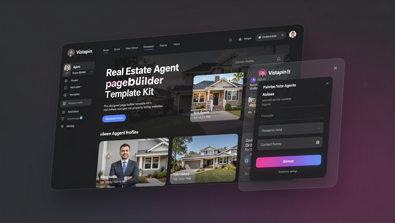 Preview of Vistapin - Real Estate Agent Elementor Template Kit