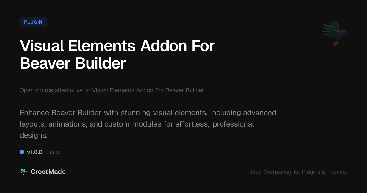 Preview of Visual Elements Addon For Beaver Builder