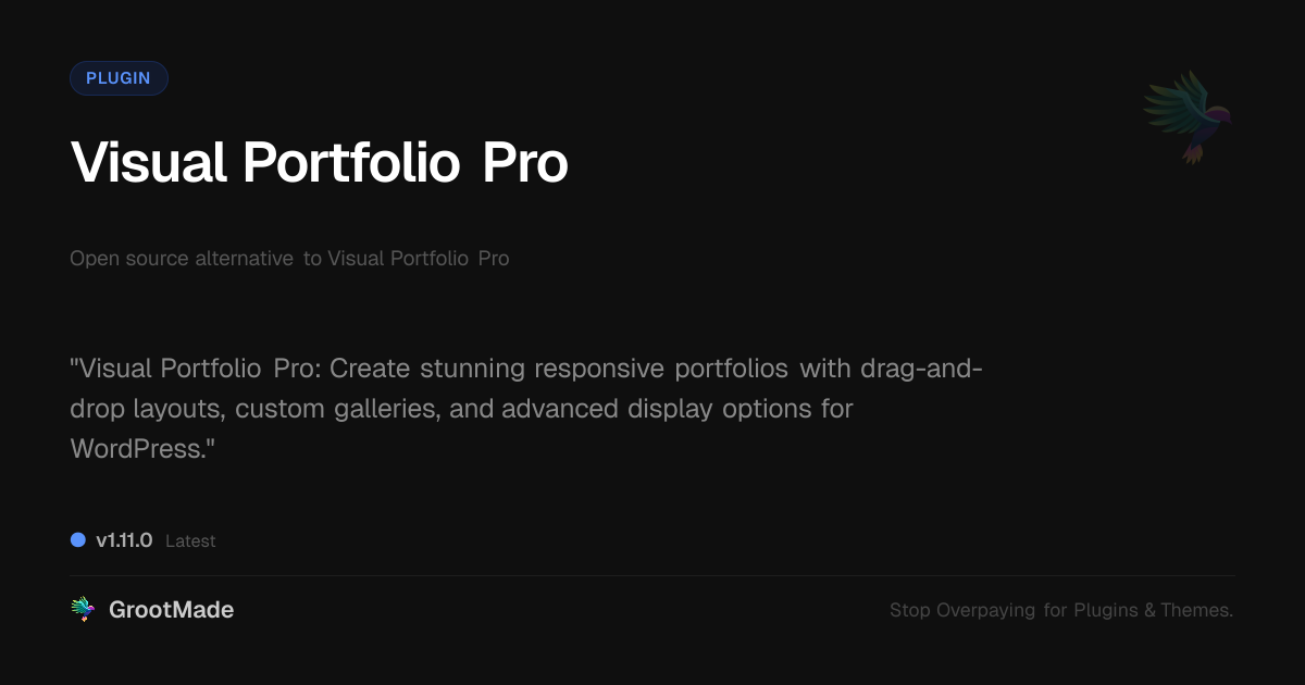 Preview of Visual Portfolio Pro