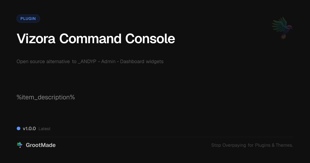 Preview of AlteraFlow - Admin - Dashboard widgets