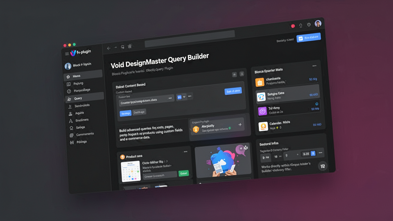 Preview of Void DesignMaster Query Builder