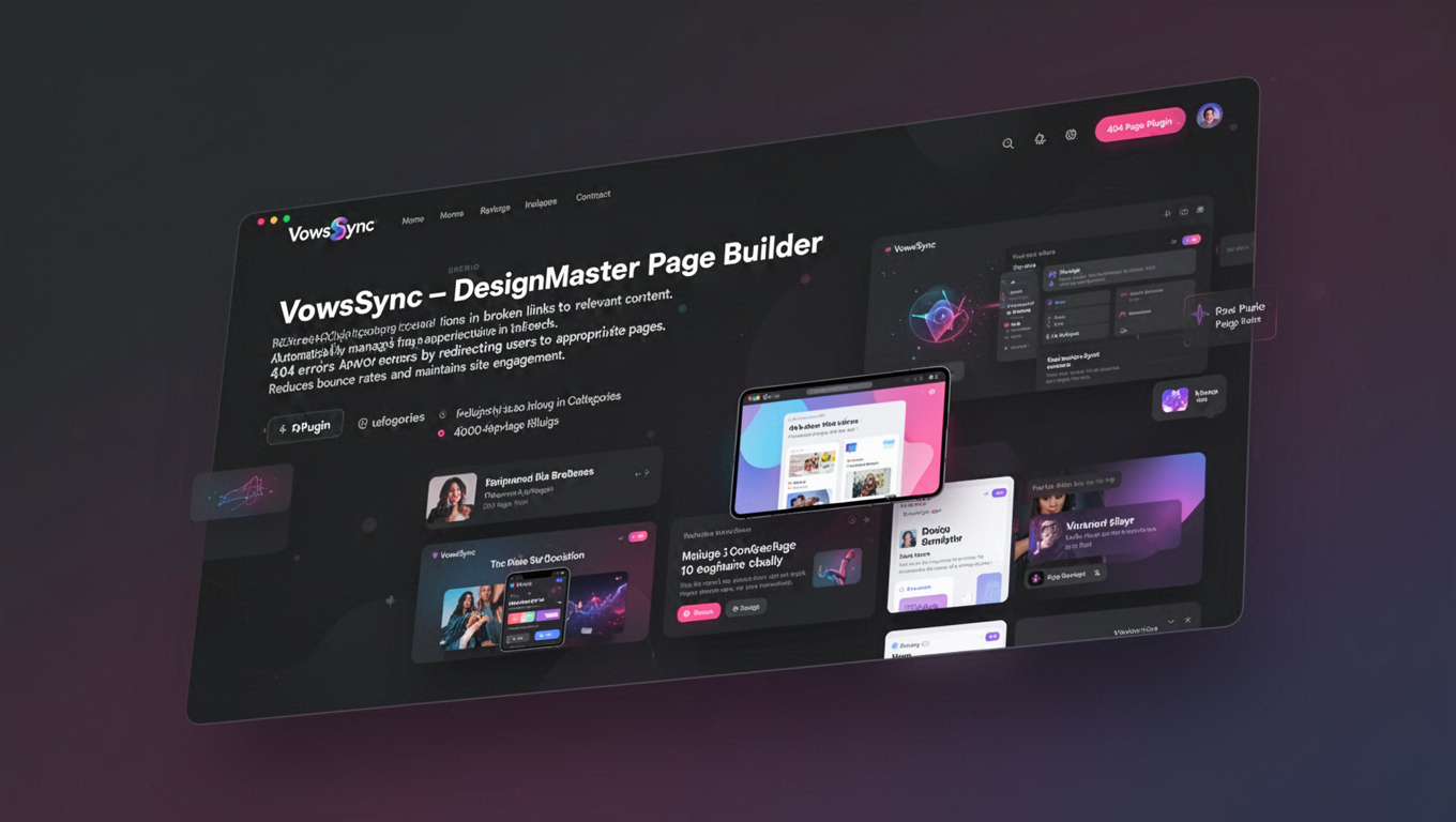 Preview of VowsSync - DesignMaster Page Builder