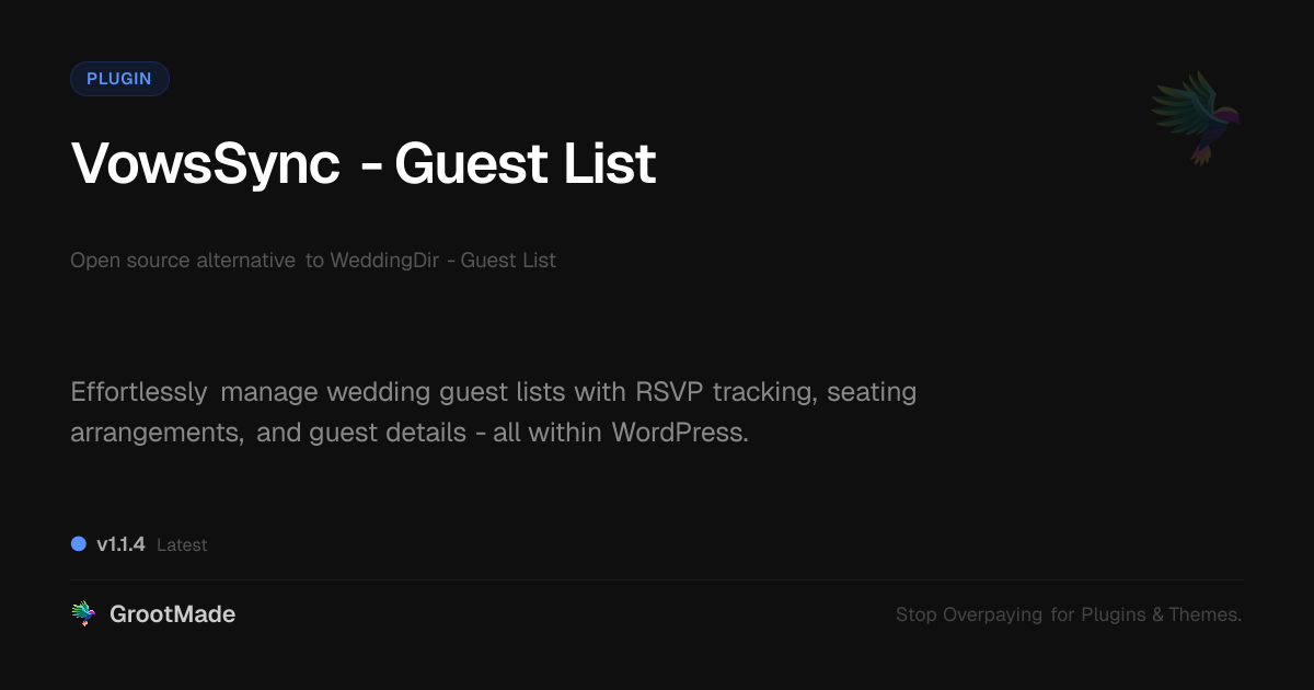 Preview of VowsSync - Guest List