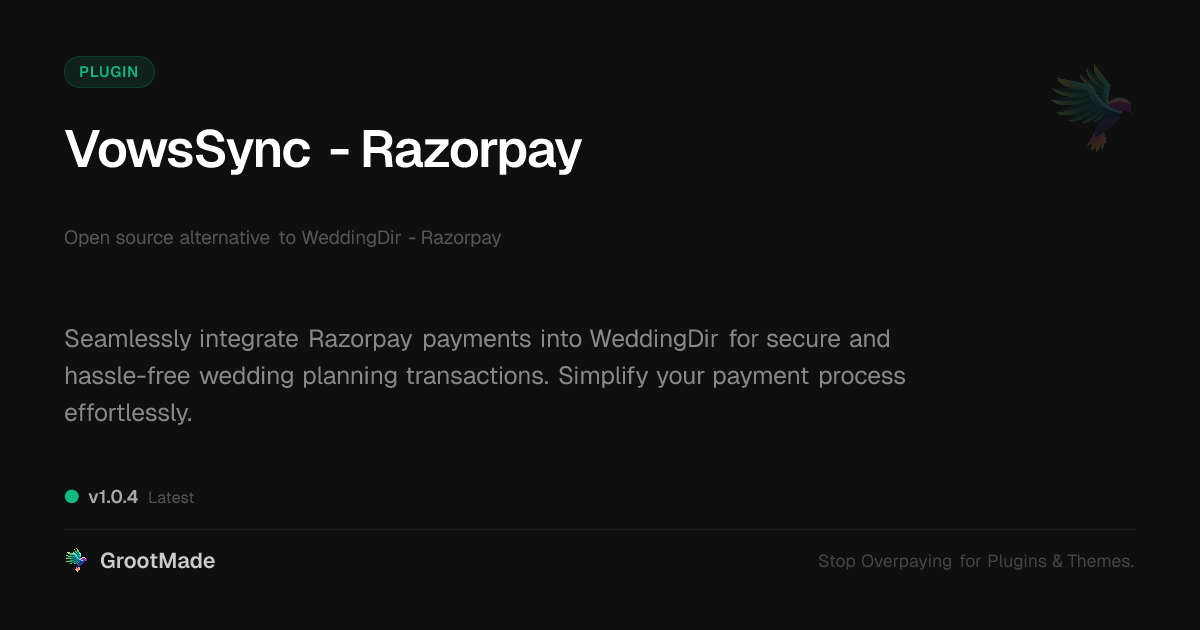 Preview of VowsSync - Razorpay