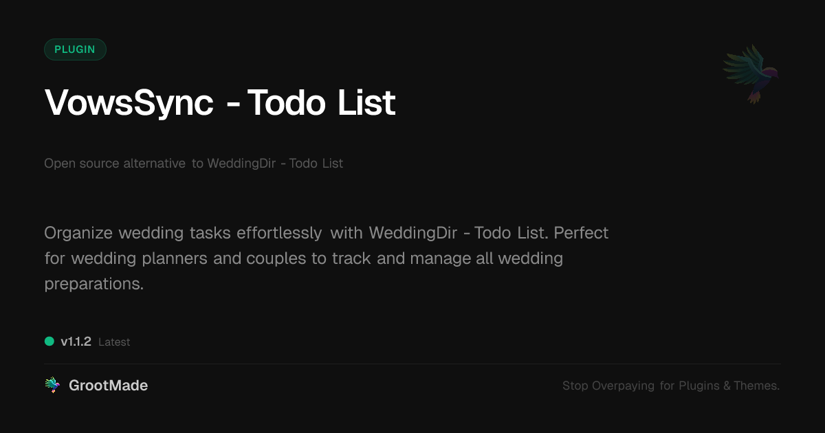 Preview of VowsSync - Todo List