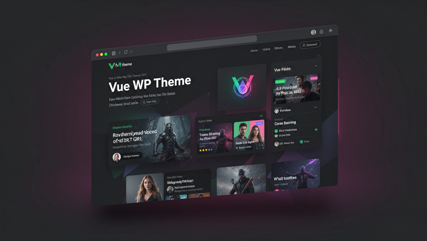 Preview of Vue WP Theme