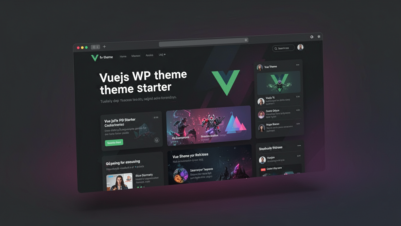 Preview of Vuejs WP theme starter