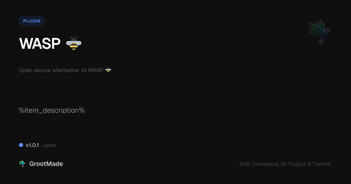 Preview of WASP 🐝