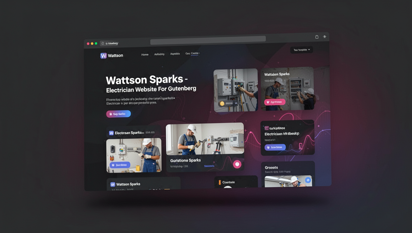 Preview of Wattson Sparks - Electrician Website For Gutenberg