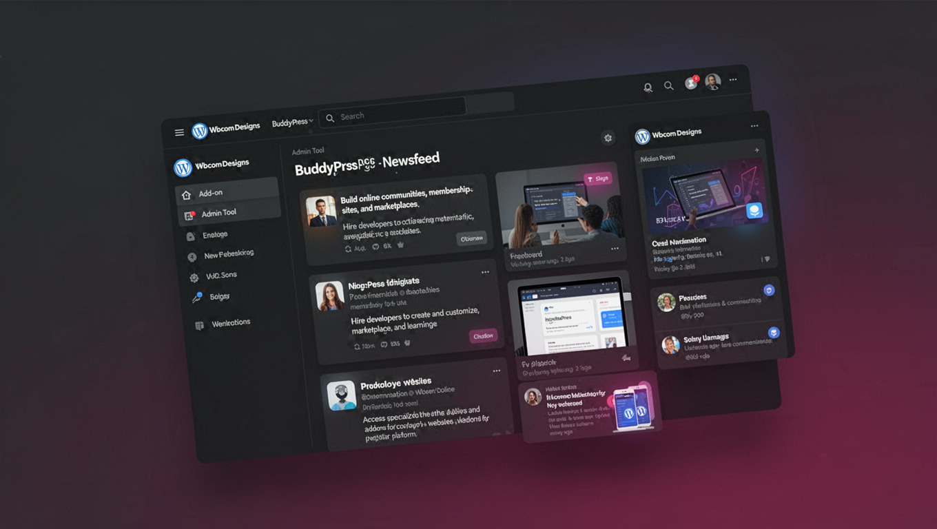 Preview of Wbcom Designs - BuddyPress Newsfeed