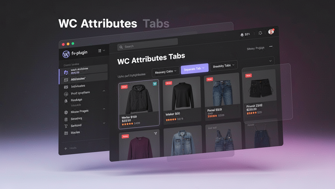 Preview of WC Attributes Tabs