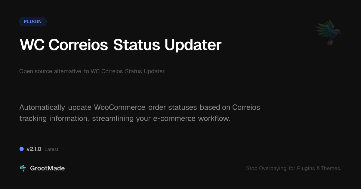 Preview of WC Correios Status Updater
