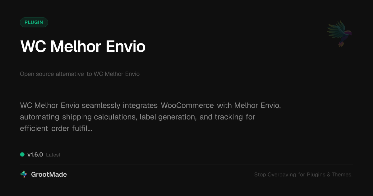 Preview of WC Melhor Envio