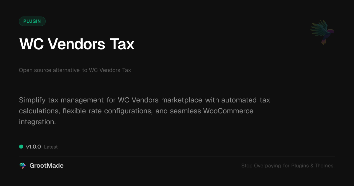 Preview of WC Vendors Tax