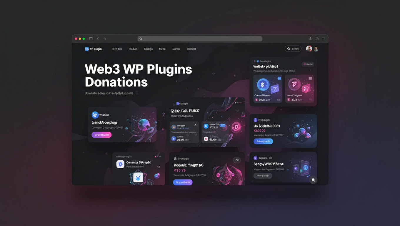 Preview of Web3 WP plugins Donations