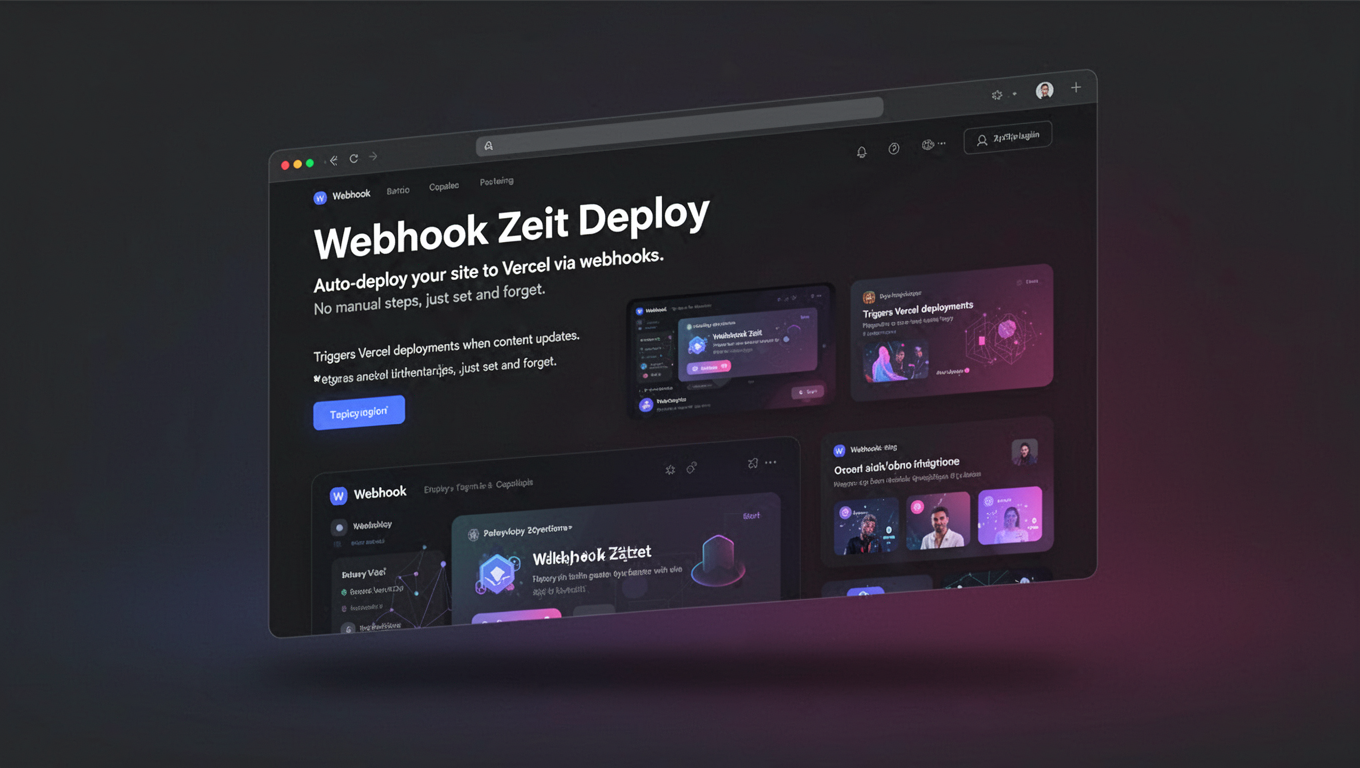 Preview of Webhook Zeit Deploy