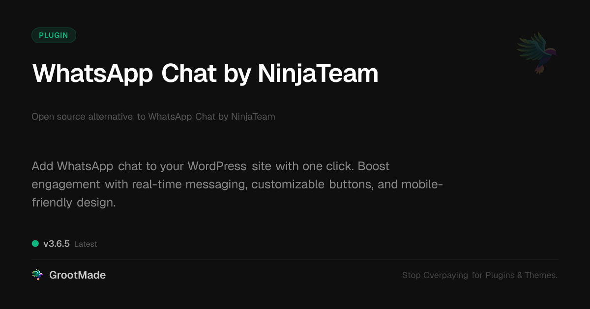 Preview of WhatsApp Chat by NinjaTeam