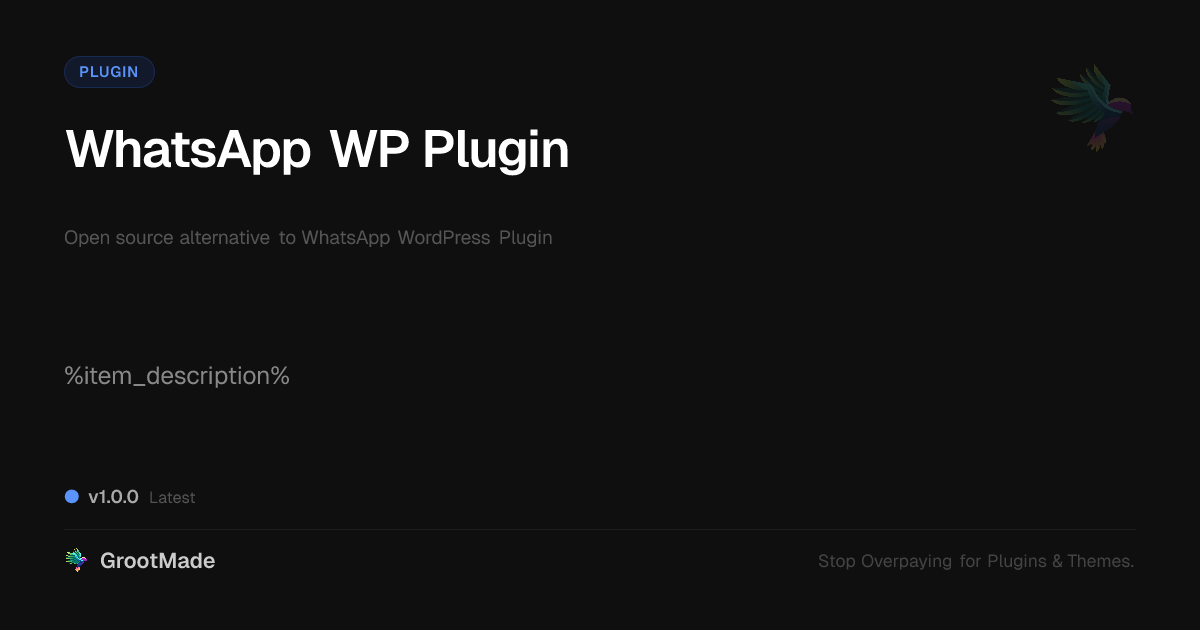 Preview of WhatsApp WP Plugin