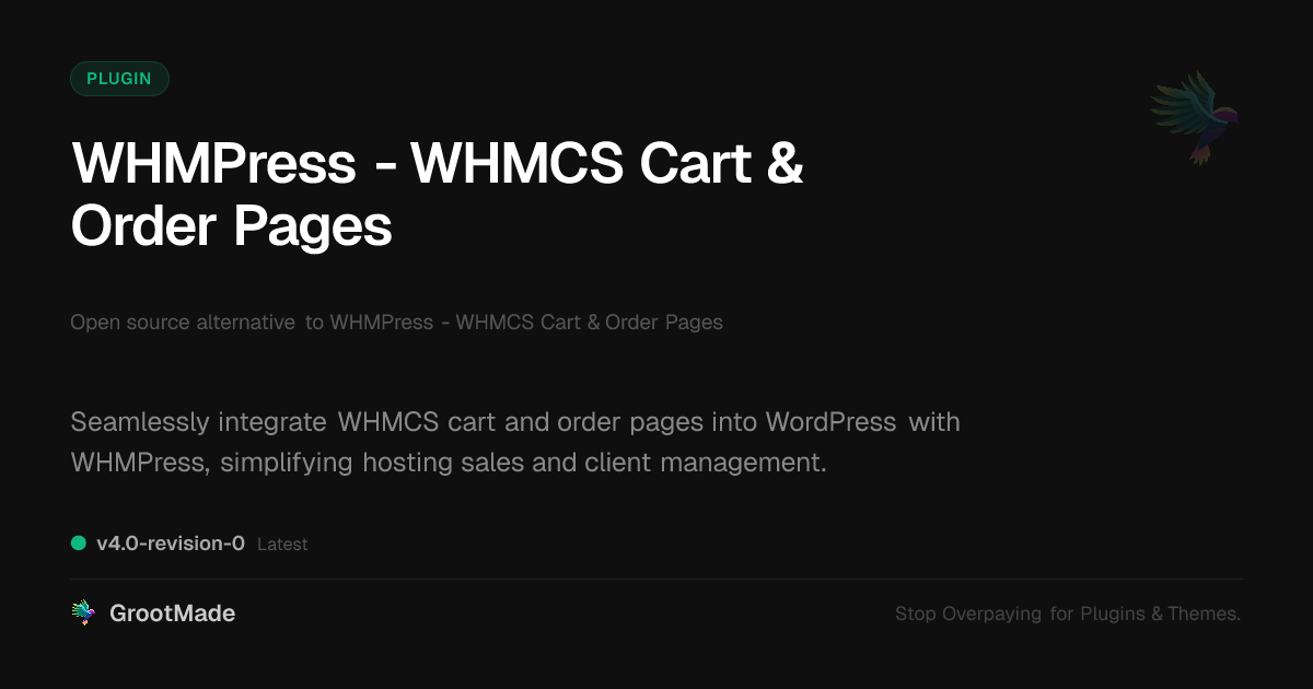 Preview of WHMPress - WHMCS Cart & Order Pages