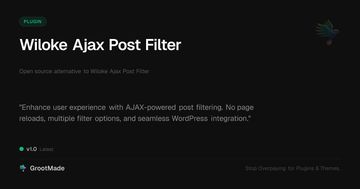 Preview of Wiloke Ajax Post Filter