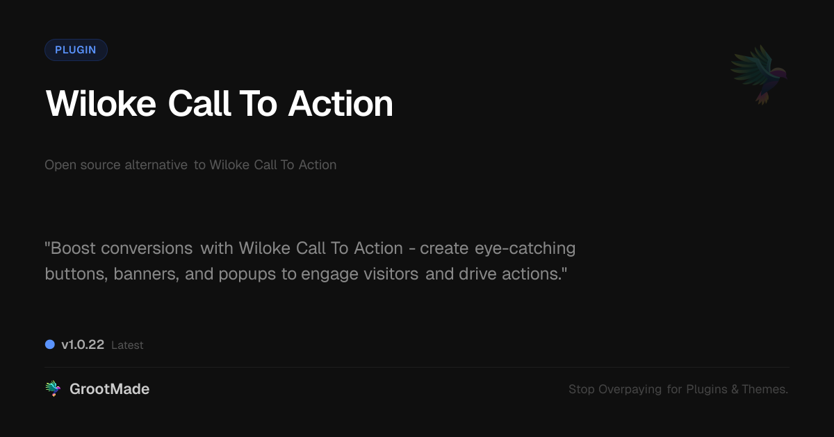 Preview of Wiloke Call To Action