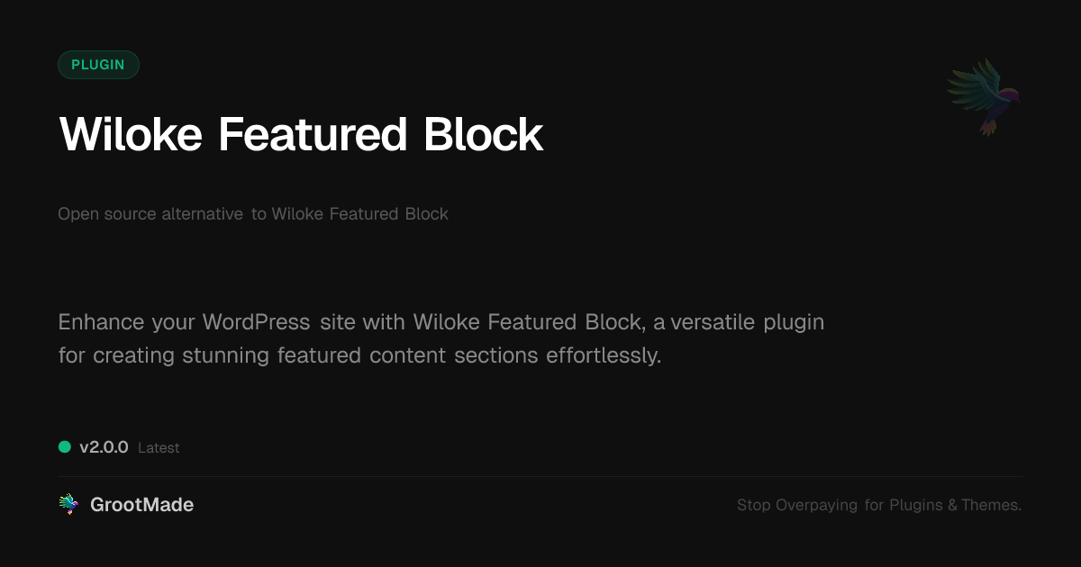 Preview of Wiloke Featured Block