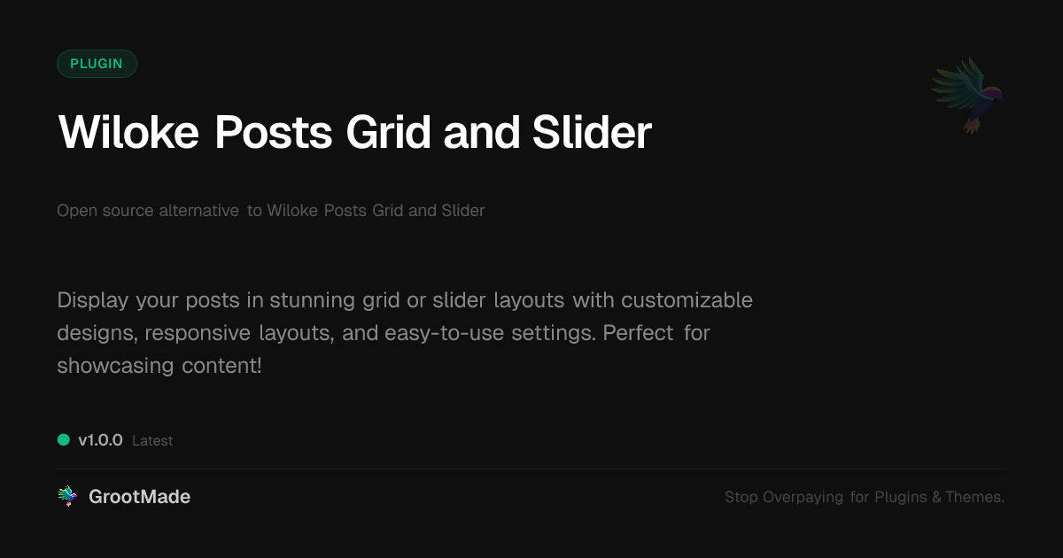 Preview of Wiloke Posts Grid and Slider