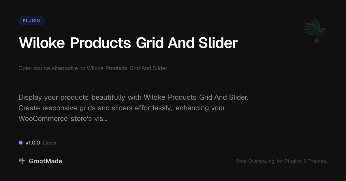 Preview of Wiloke Products Grid And Slider
