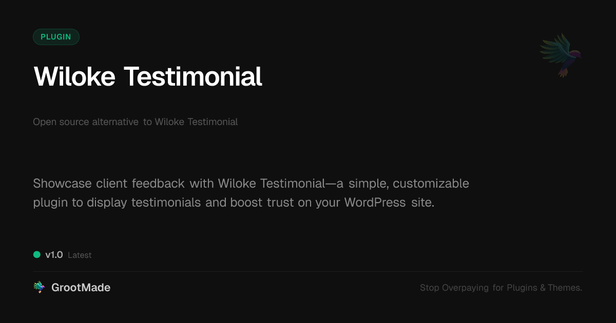 Preview of Wiloke Testimonial