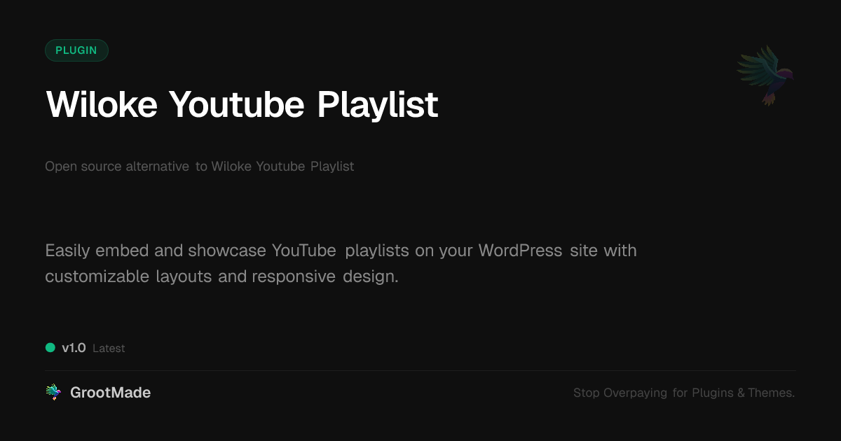 Preview of Wiloke Youtube Playlist