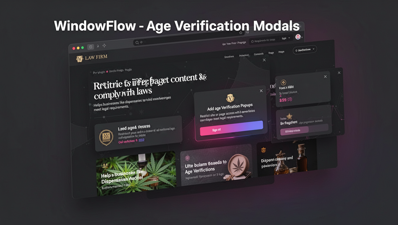 Preview of WindowFlow - Age Verification Modals