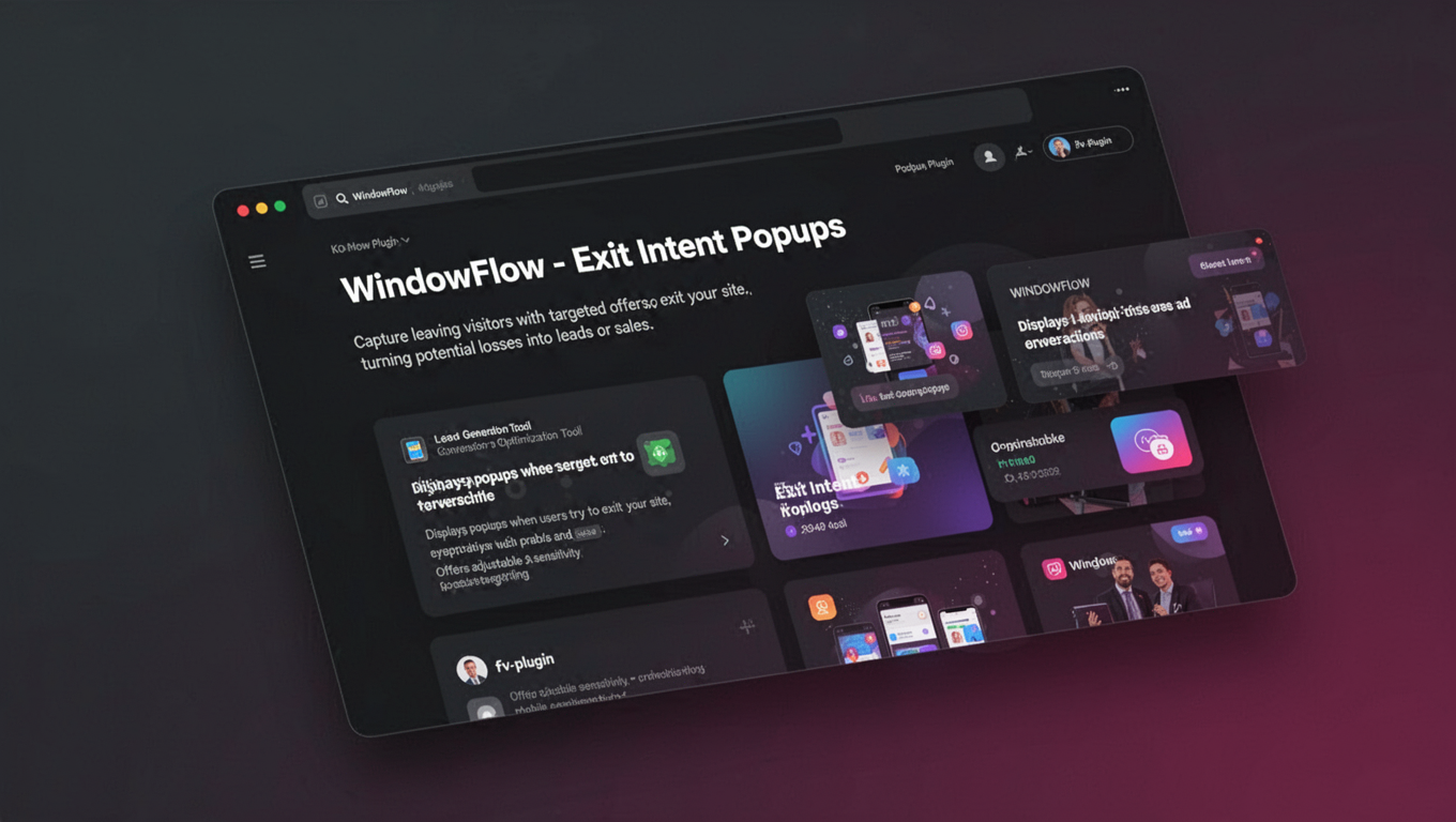 Preview of WindowFlow - Exit Intent Popups
