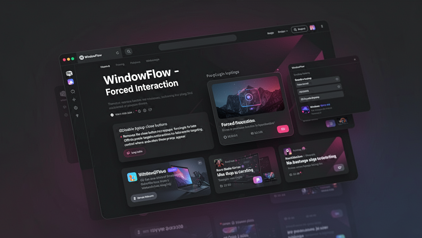 Preview of WindowFlow - Forced Interaction