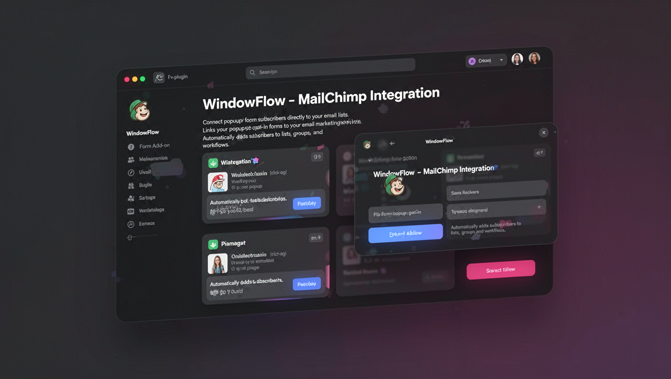 Preview of WindowFlow - MailChimp Integration