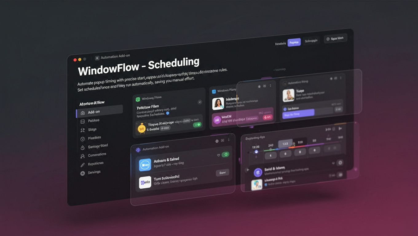 Preview of WindowFlow - Scheduling