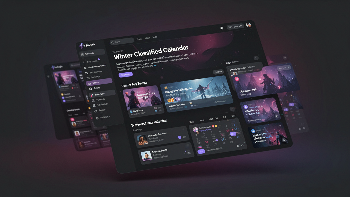 Preview of Winter Classified Calendar