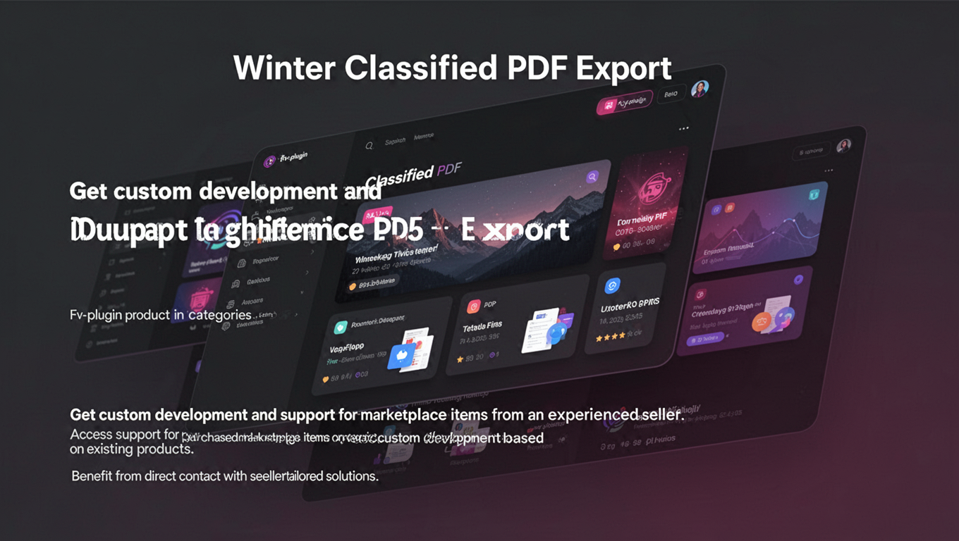 Preview of Winter Classified PDF Export