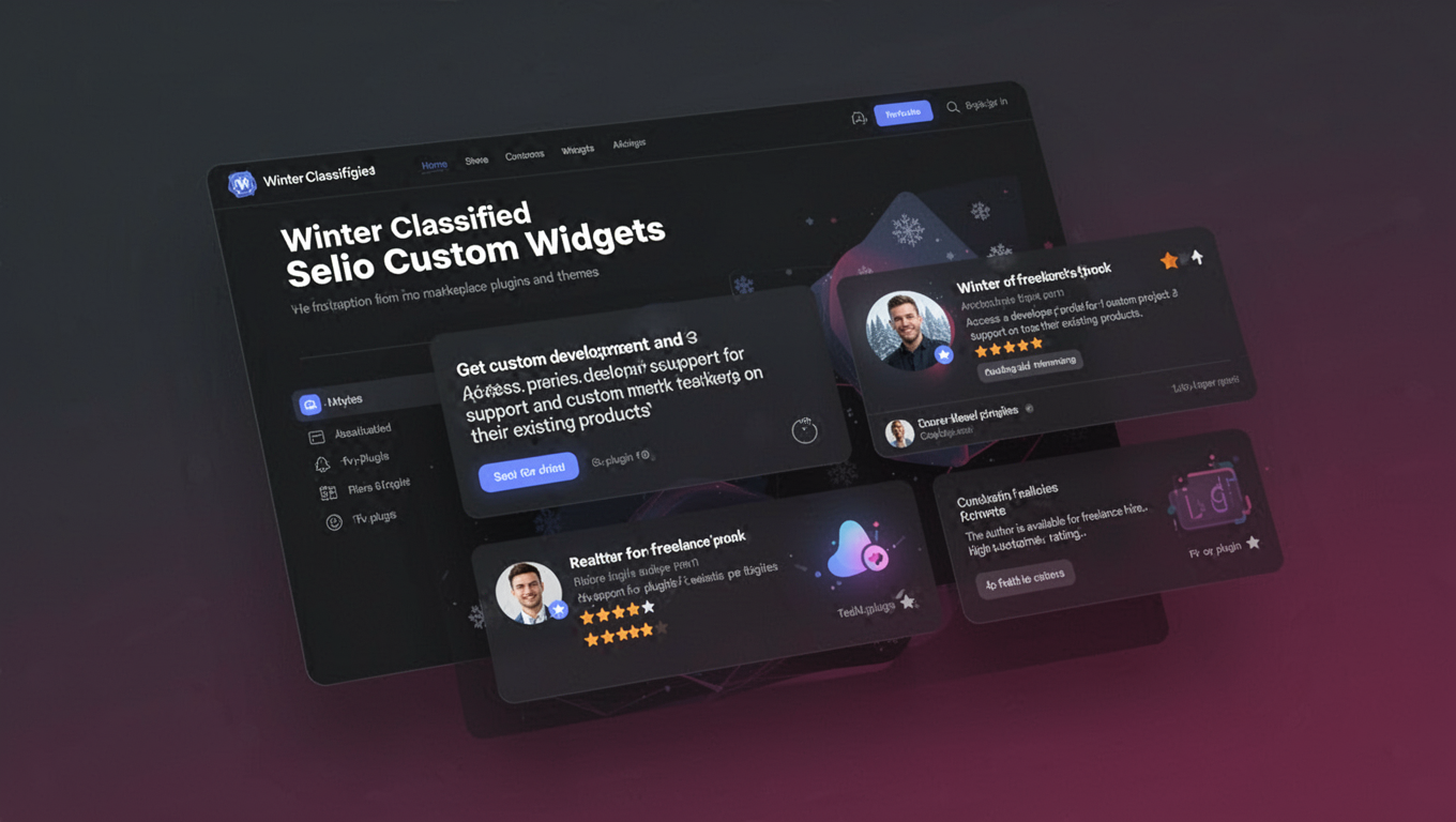 Preview of Winter Classified Selio Custom Widgets