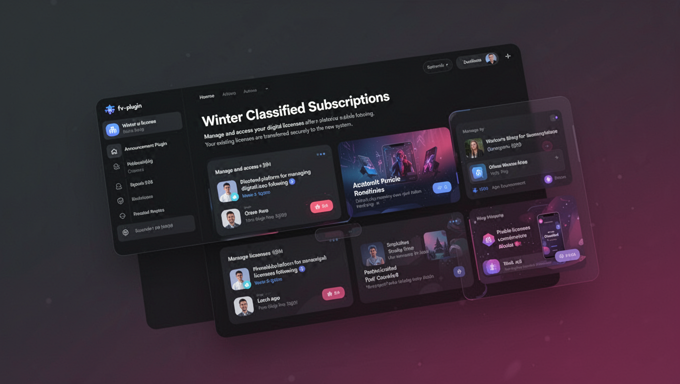 Preview of Winter Classified Subscriptions